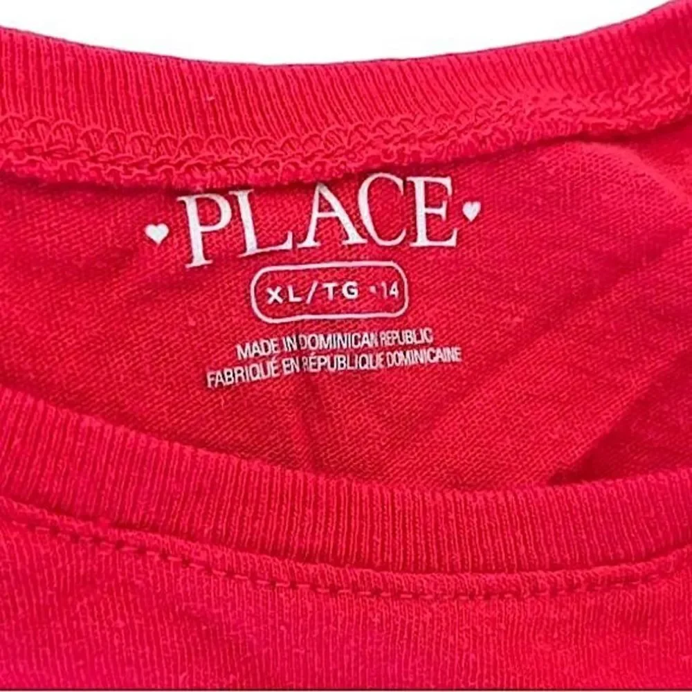🌴The Children’s Place ‘Best Sister Ever’ Long Sleeve Tee, Girls XL/14 Red